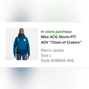 Nike ACG Goretex USA  Team Jacket Blue Mens SZ  XL DD8845-492